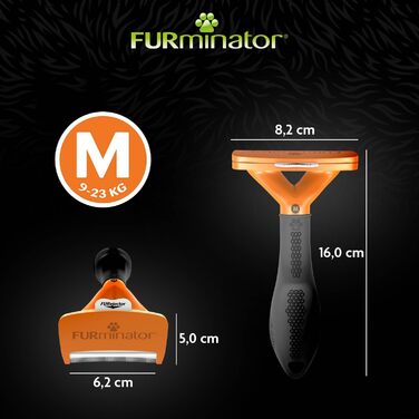FURminator для собак середнього розміру з короткою шерстю: щітка для видалення підшерстка (Версія 2.0)