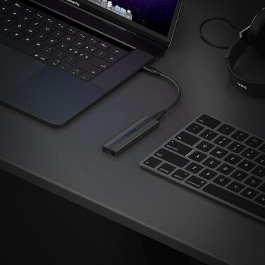 Корпус для NVMe SSD Sabrent з адаптером m2 SATA, USB C 3.2 Gen 2 (10 Гбіт/с), з кулером, для бізнесу