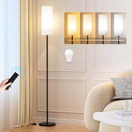 Стійка LED-лампа PreeOtti для вітальні, спальні, офісу з дистанційним керуванням, регулюванням яскравості та 4 колірними температурами, сірий абажур