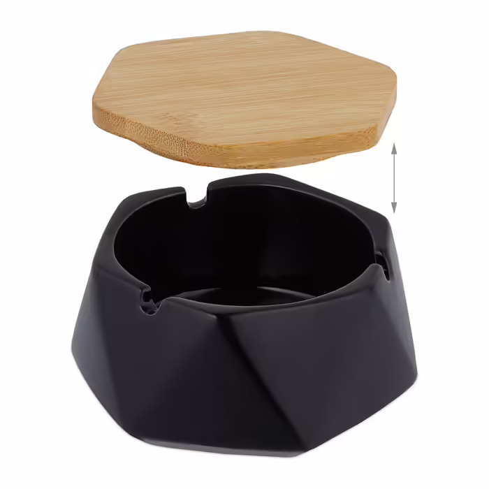 Relaxdays ashtray with lid