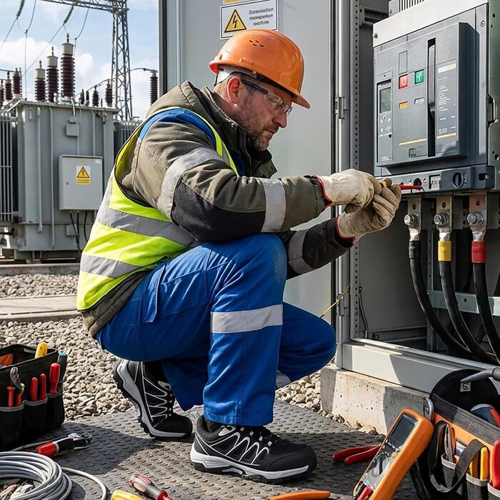 Черевики безпеки унісекс SPIEZ для чоловіків та жінок, робочі черевики-кросівки, м'які черевики з захисною підошвою, легкі черевики для роботи та повсякденного використання, розміри EU36-46 (Чорно-сірий)