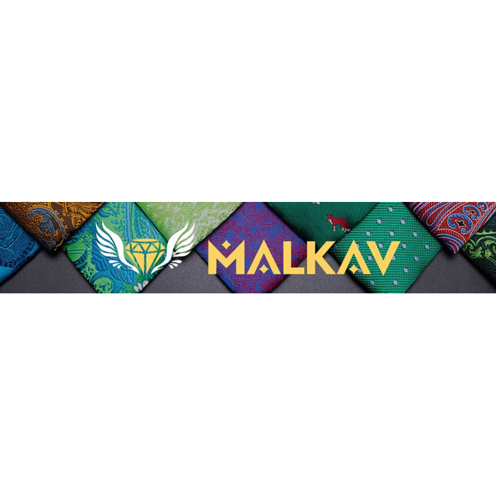 Широка багатоколірна краватка Malkav