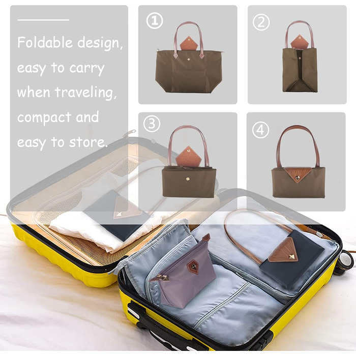 Сумка жіноча велика, водонепроникна сумка-шопер через плече, чорна сумка для дозвілля, подорожей, офісу, покупок (Хакі, L)