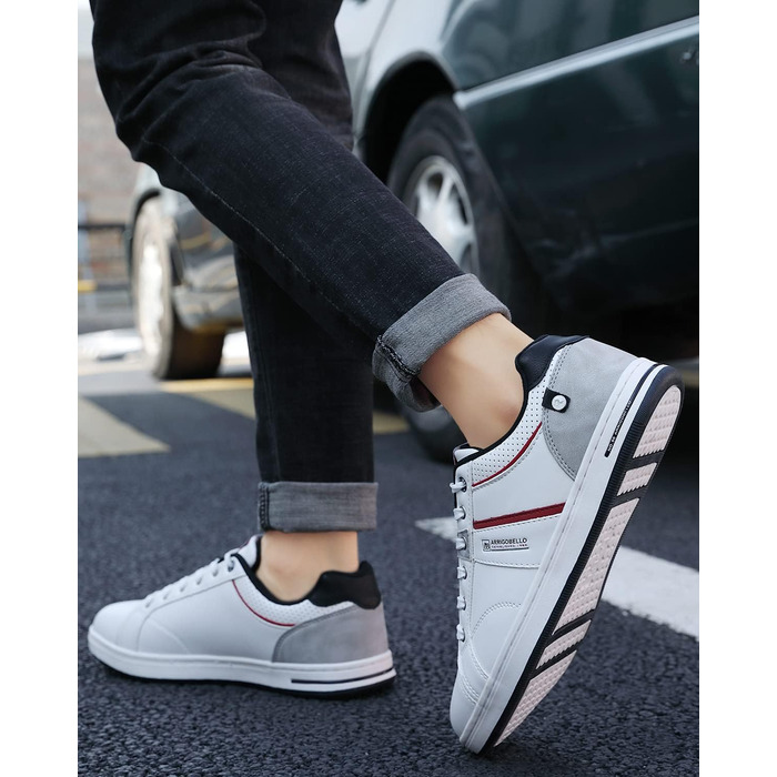 Чоловічі кросівки для активного відпочинку ARRIGO BELLO: легкі, зручні, з натуральної шкіри, розміри 41-46, білі