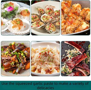 Преса для часнику та імбирю OhanaBeach® з нержавіючої сталі, довговічна та зручна у використанні