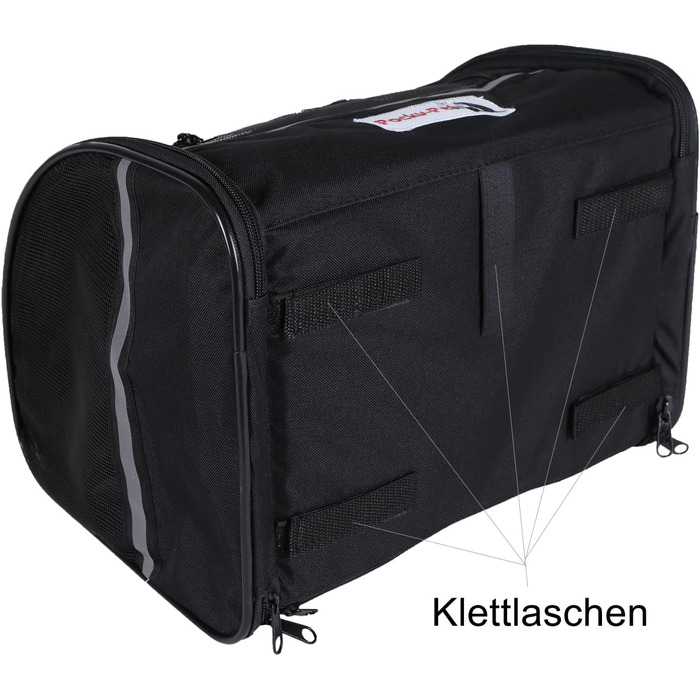 Чорна переносна сумка для собак H4L 38x28x30 см - переноска, транспортна коробка, сумка для собак