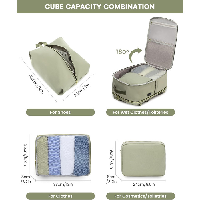 LOVEVOOK Рюкзак для жінок, великий, ручна поклажа, 17.3