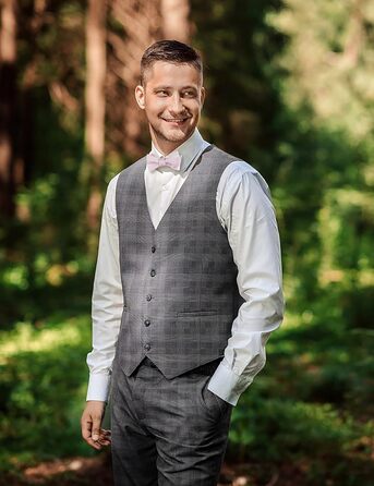 Мужская галстук-бабочка Alizeal Retro Paisley с платком в комплекті, бирюзовый цвет (универсальный размер, розовый/серебристый)