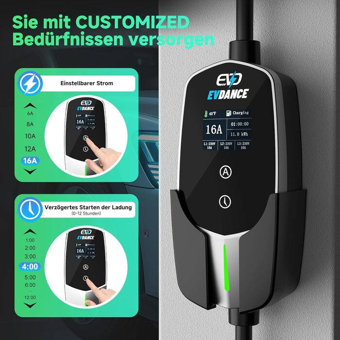 Кабель для зарядки електромобіля Type 2 - Schuko, 3.68 кВт, 6.1 м, 6-16A, для електромобілів та гібридів (PHEV/EV)