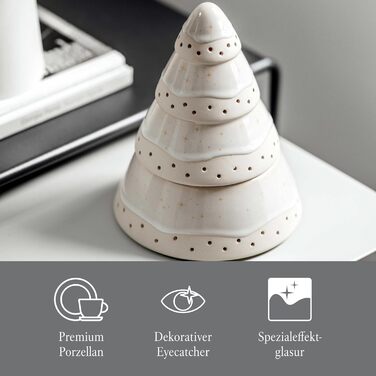 Свічник Villeroy & Boch Winter Glow 23,5x8,5x20,5 см, керамічний декор для дому