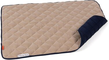 Лежанка для собак Doctor Bark: флісова двостороння підстилка для великих собак, 80x70 см, Beige/Grün