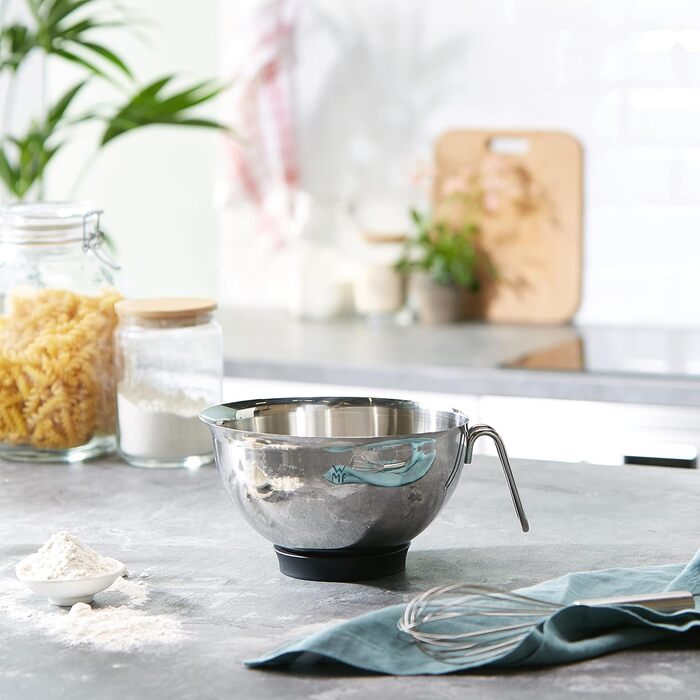 WMF Function Bowls Mixing Bowl 1.25l, Bowl 20 cm, Polished Cromargan Stainless Steel, Dishwasher Safe, Stackable