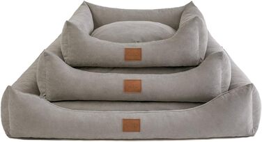 Софа для собак Sun: ліжко, килимок, корзина. 4 кольори, 6 розмірів. Сірий, 80x60 см