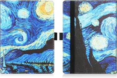 Чохол для eReader 6 дюймів: Kindle, Kobo, Tolino, Pocketbook, Sony. Чохол-підставка з петлею. Зіркове небо