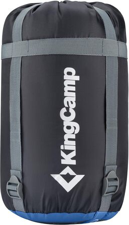 KingCamp Double Sleeping Bag - Winter Adult Sleeping Bag for 2 People with Carry Bag - Outdoor Camping (Blue)