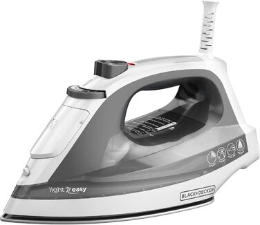 Відпарювач для одягу компактний, сірий, IR1020S, Black+Decker Light N'Easy, легкий