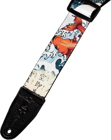 Гітарний ремінь Levy's Leathers Eastern Harmony Series з дизайном Koi Fish | Ширина 5 см | Поліестер