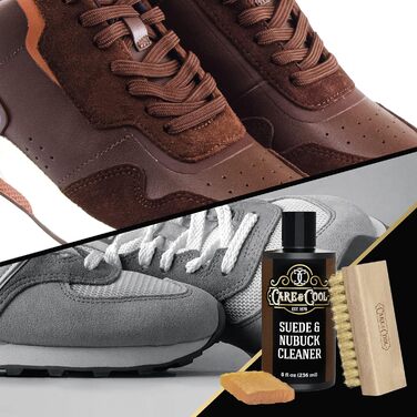 Care & Cool Suede & Nubuck Adhesive Set (8 oz) restores color and vitality to footwear and furniture (Basic Kit), neutral, 8 fl oz, Neutral, 8 fl oz