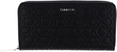 Гаманець Calvin Klein CK Must Zip з тисненням, чорний
