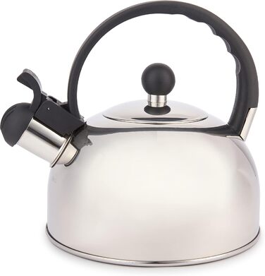 Електричний чайник La Cafetiere з нержавіючої сталі, 1,3 л, з функцією свистка, срібний