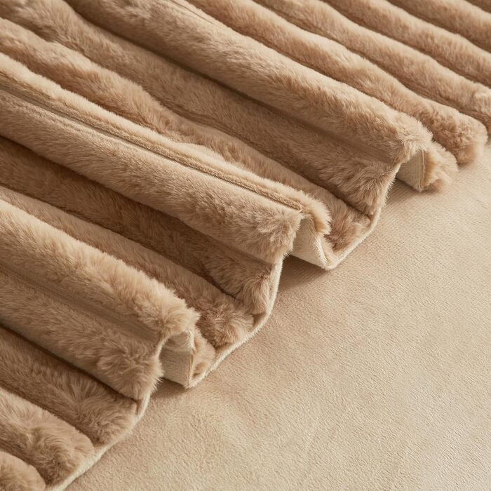 Плед Луофанфей з м'якого плюшу, 180x200 см, салатовий/кремовий, з ефектом 'пухирців', теплий, флісовий, для ліжка, дивану, софи, кімнати, офісу