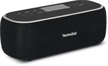 TechniSat DIGITRADIO BT 1: Портативна Bluetooth колонка з DAB+ радіо, годинник, будильник, USB-C, чорна