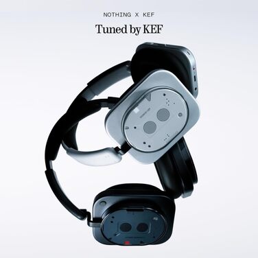 Бездротові накладні навушники Nothing Headphone (1) з активним шумопоглинанням (ANC), Hi-Res Audio, до 80 годин автономної роботи, водонепроникні, чорні