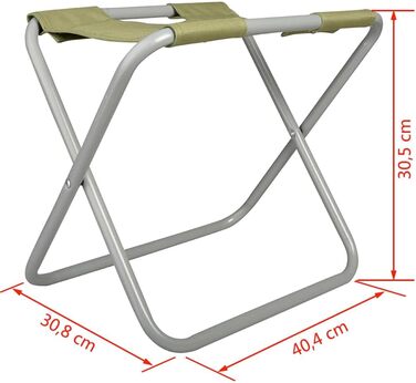 Садовий стілець Esschert Design сірий 40x30,8x30,5 см GT85