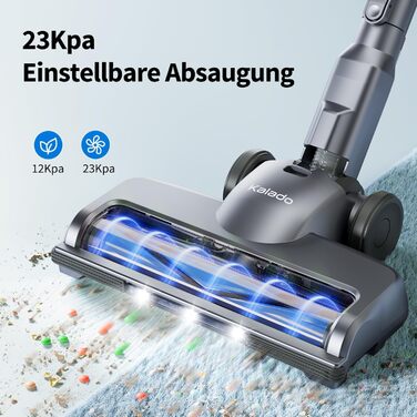 Kalado KCV500 Бездротовий акумуляторний пилосос, 23kPa потужність всмоктування, ультралегкий, 6-в-1, час роботи 35 хв, для тварин, килимів, твердих підлог