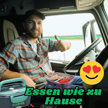 Електрична ланчбокс EcoLiberty 80W з підігрівом, 12/24/220V - для офісу, авто, вантажівки