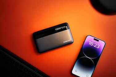 Powerbank Intenso HE20000: акумулятор 20000mAh з Power Delivery 100W, USB-C, сірий-чорний