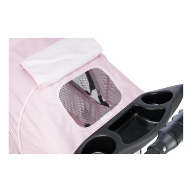 Тріксі Складаний візок для домашніх тварин (кішки та собаки), рожевий