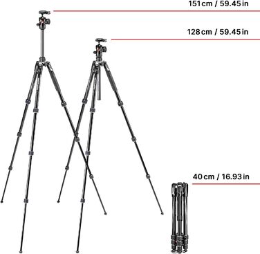 Штатив Manfrotto Befree Advanced з Twist-закриттям: легкий, для DSLR, беззеркальних камер та фотоапарата