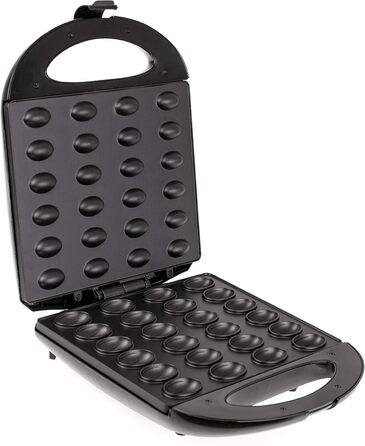 Вафельниця для горіхів Mesko MS3041 Waffeleisen: 24 половинки горіхів, XL, 1600 Вт, антипригарне покриття, чорний