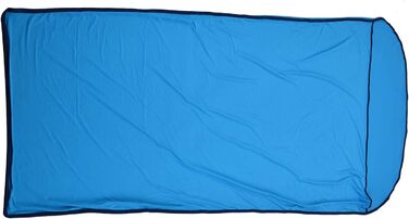 Qukai Elastic Sleeping Bag Liner Ultralight Sleeping Bag Liner Multifunctional Elastic Travel Sheet for Outdoor Camping Compact Design Blue