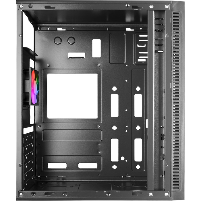 Ігровий корпус Mars Gaming MC-Blaze ATX Mid-Tower, RGB підсвітка, 80мм FRGB вентилятор, бічне вікно, чорний