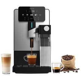 Кавомашина автоматична Cecotec Cremmaet Latte Art Elite 1500 Вт, 19 бар, керамічні жорна, 1.1л + 400мл, для капучино та лате