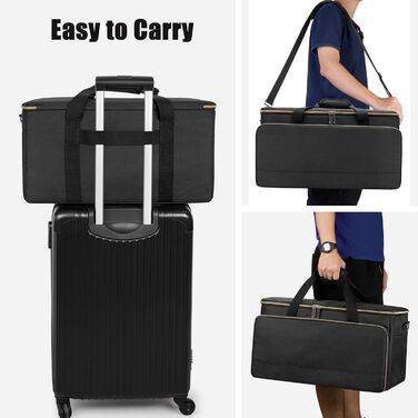 Сумка для DJ Trunab, органайзер кабелів, велика сумка для DJ з знімними перегородками та відділенням для ноутбука 15,6