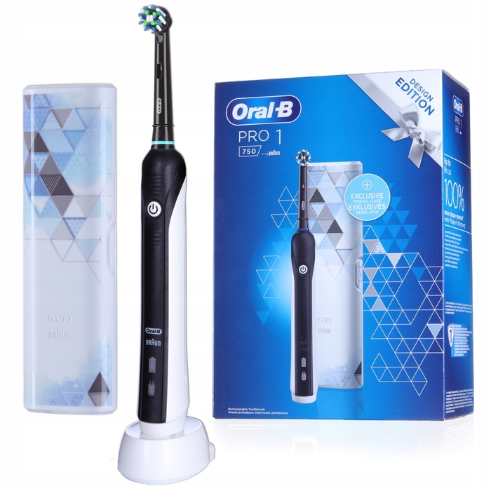 Електрична зубна щітка Oral-B PRO 1 750, чорна