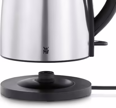 WMF Good Water Kettle Stainless Steel 1.7L, Electric Kettle with Scale Filter, 2400 W, Illuminated Water Level Indicator, Brushed Stainless Steel
