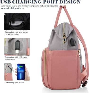 Жіночий рюкзак для школи та міста з відділенням для ноутбука 15.6