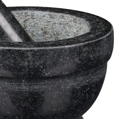 Морська гармата Relaxdays з пестиком, сірого кольору, 14 см, 400 мл - для спецій та трав