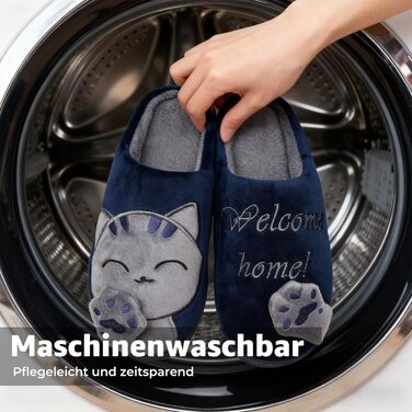 Тапочки зимові Mishansha з жорсткою підошвою - теплі, зручні, м'які, унісекс, для дорослих 39/40 EU, блакитні