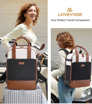 LOVEVOOK Рюкзак для ручної поклажі, дорожній рюкзак для жінок, 15.6