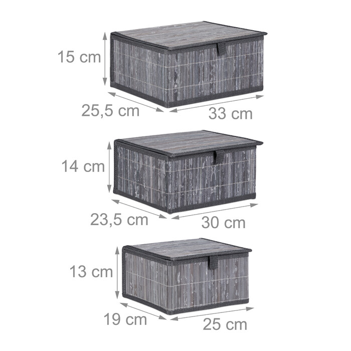 Relaxdays Storage Basket Set of 3