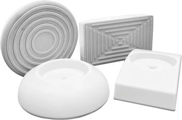 Захисний бар'єр BOMI Mira для дверей | Бар'єр для котів з люком | Ідеальний бар'єр для собак, котів та цуценят | Металевий бар'єр для собак у квартиру, білий | Ширина: (захисні накладки на стіну (2 круглі та 2 кутові))