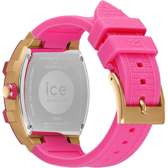 Жіночий кварцовий годинник Ice-Watch Ice Boliday з силіконовим ремінцем (Small, Рожевий)