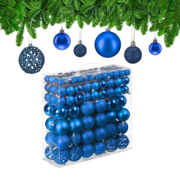Relaxdays Set of 150 Christmas Baubles