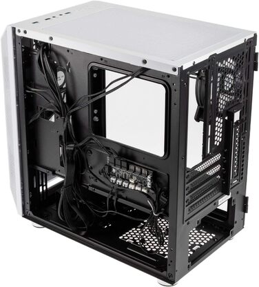 Корпус для ПК Kolink Citadel Mesh Micro-ATX RGB з прозорою бічною панеллю (білий)