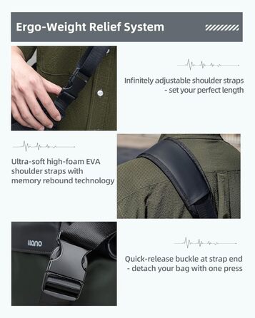 Чохол-сумка на плече для камери LLANO для DSLR/беззеркальних камер, зелений